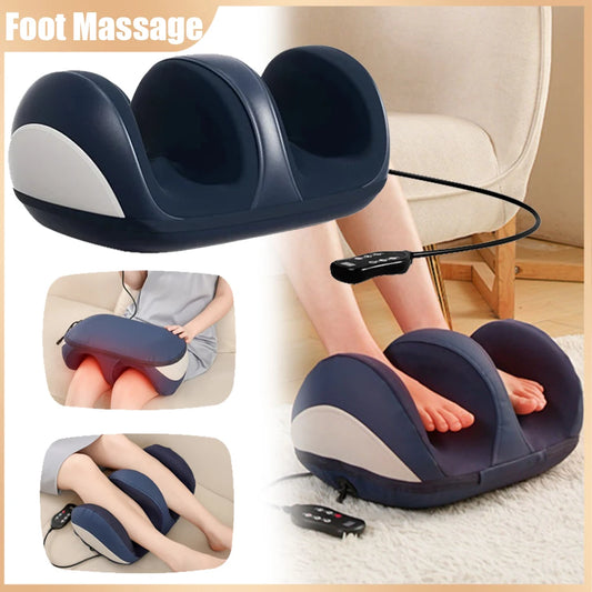 Premium Electric Foot Massager with Heat Therapy - Shiatsu Kneading & Compression