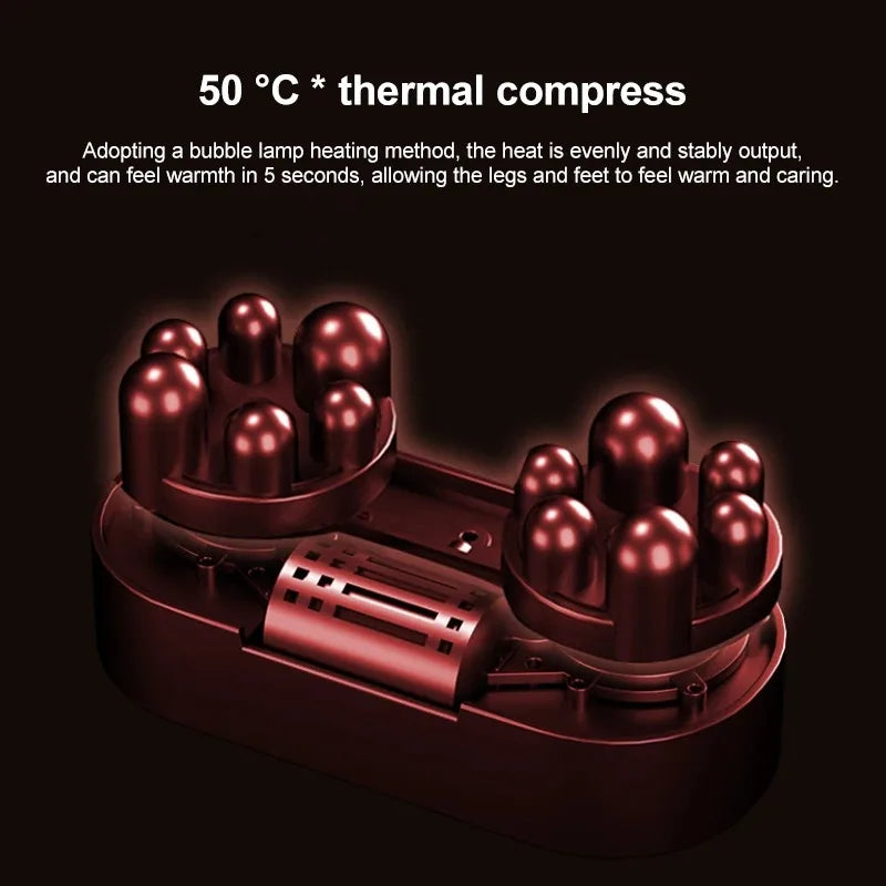 Premium Electric Foot Massager with Heat Therapy - Shiatsu Kneading & Compression